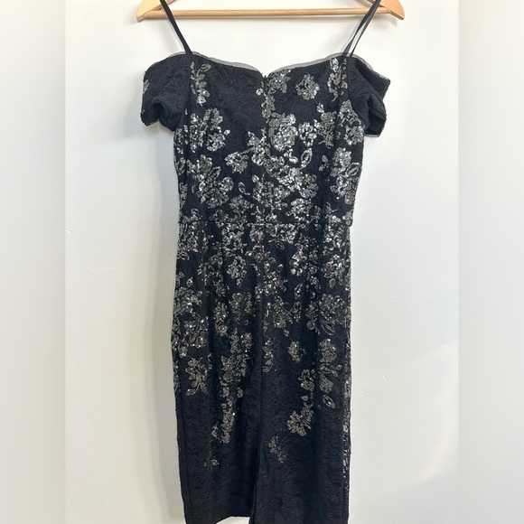 Xscape Lace Sequin Sheath Dress - Picture 4 of 8